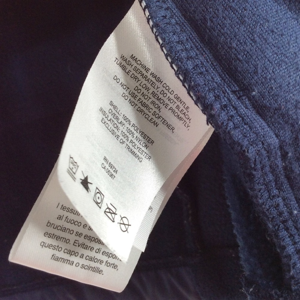 Columbia Boy's Fast Trek Hybrid Fleece Hooded Puffer Jacket XL 18/20 Navy Blue - Picture 11 of 11